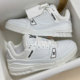 LV Trainer Sneaker White