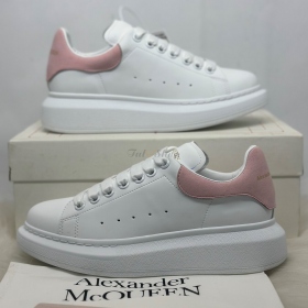 McQueen Trắng Gót Hồng Phấn 1:1