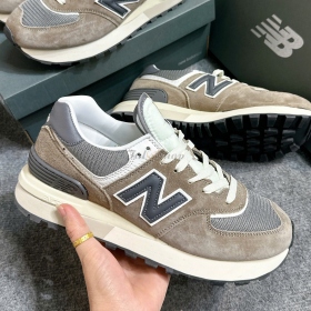 New Balance 574 V2 Brown Navy Suede