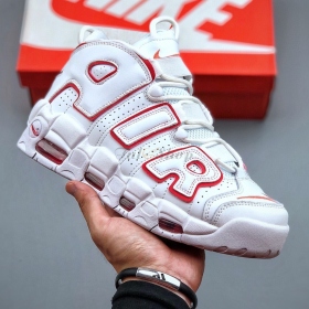 Nike Air More Uptempo White Varsity Red