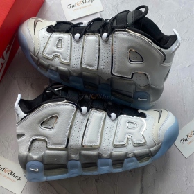 Nike Air Uptempo Metallic Silver Black Clear