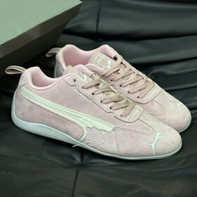 Puma Speedcat Balenciaga Suede Distressed Pink White